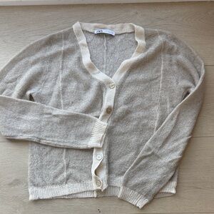 Zara Light Beige Women's Cardigan